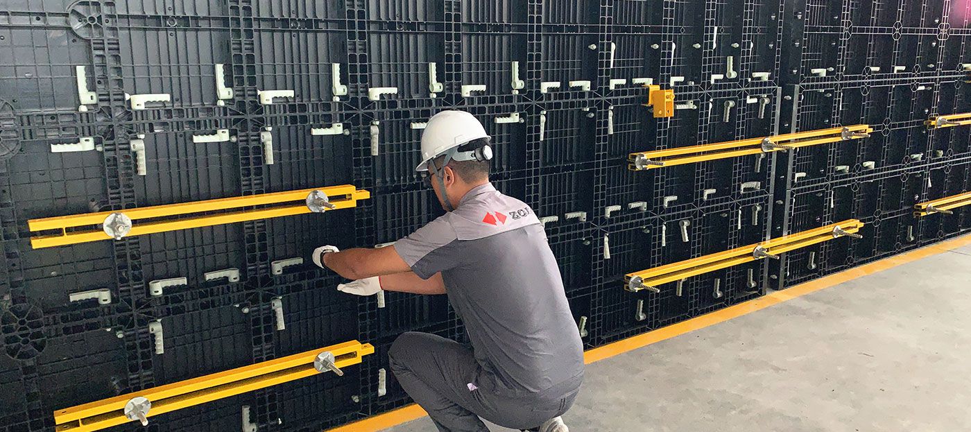 Plastic Formwork For Concrete Walls