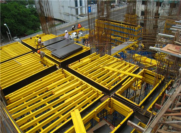 Myanmar Yangon KMB Bank Building Project use Zolo ZFlex™120 Timber Formwork System