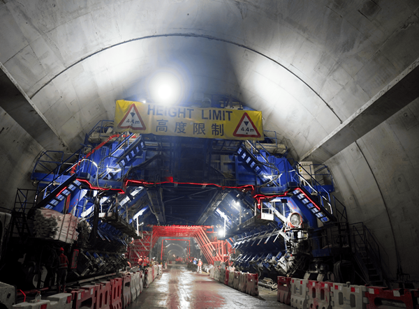 Hongkong Central Kowloon Route Zolo tunnel lining formwork