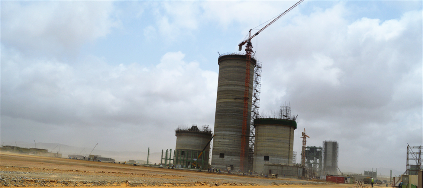 Pakistan DG Khan Cement Project use Zolo Zclimb™ 50 Self Climbing Formwork System and SlipForming System