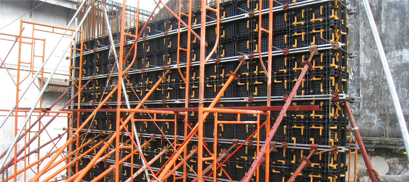 Myanmar Naing Group Office Building Apply Zolo ZPlastk80 Plastic Formwork