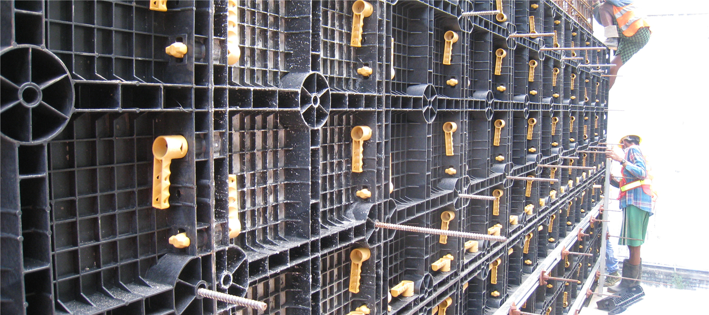 Myanmar Naing Group Office Building Apply Zolo ZPlastk80 Plastic Formwork