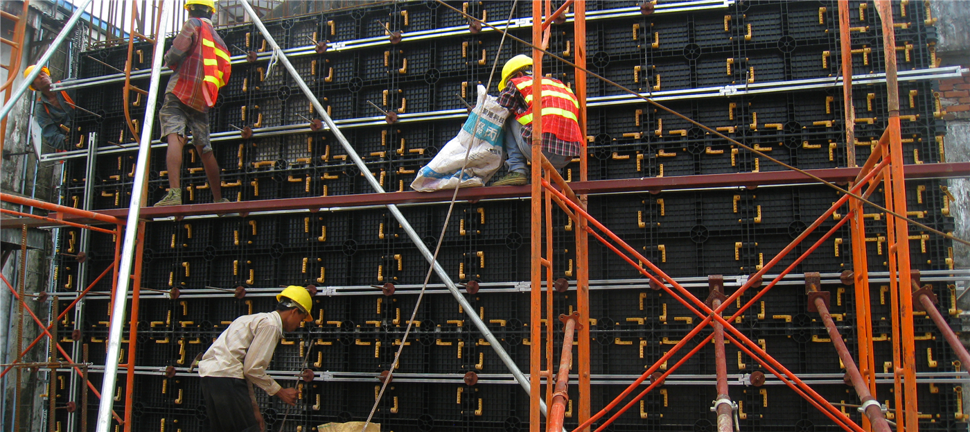 Myanmar Naing Group Office Building Apply Zolo ZPlastk80 Plastic Formwork