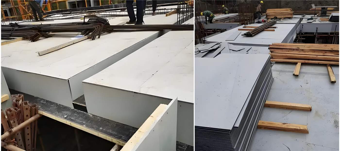 China Lanzhou Apartment Project use Z-Plastk Hollow Plastic Shuttering Board