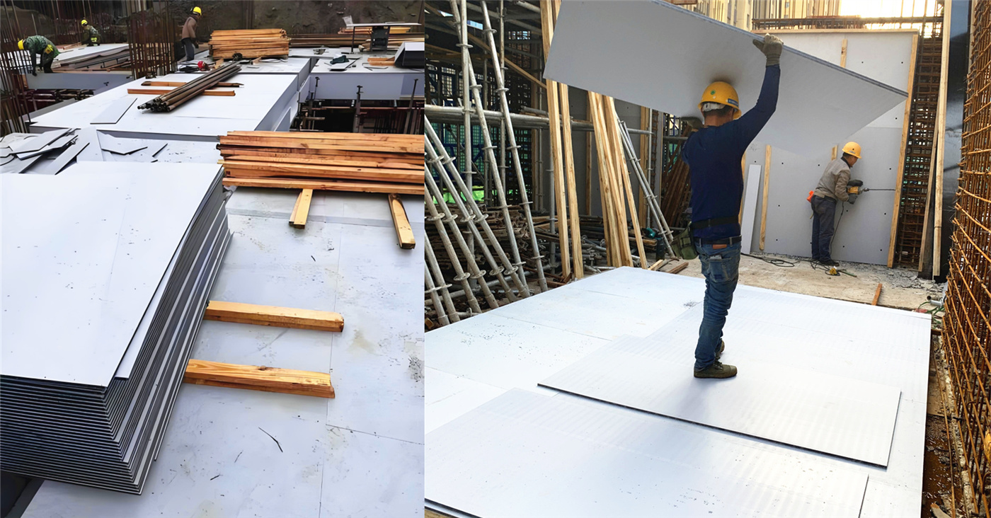 Z-PLASTK PP Shuttering Board put into use in Xi'an commercial building project