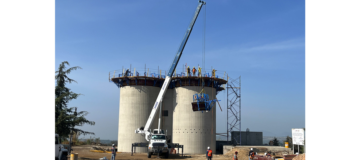 Zolo Slipform was applied in Mexico Water Treatment Plant Site