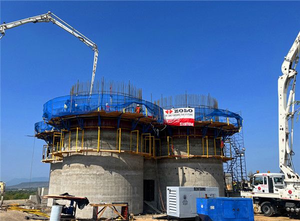 Zolo Slipform was applied in Mexico Water Treatment Plant Site